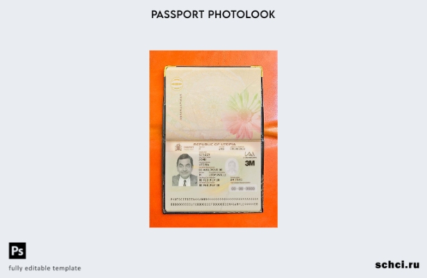 цифровая загрузка шаблона фотографии пропуска Utopia Pass
